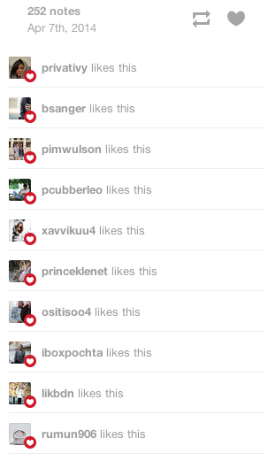 real tumblr likes